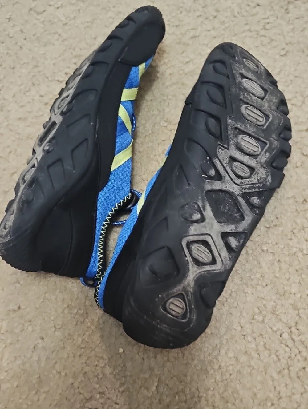 Merrell Blue and Yellow Slip-On Water Sneakers